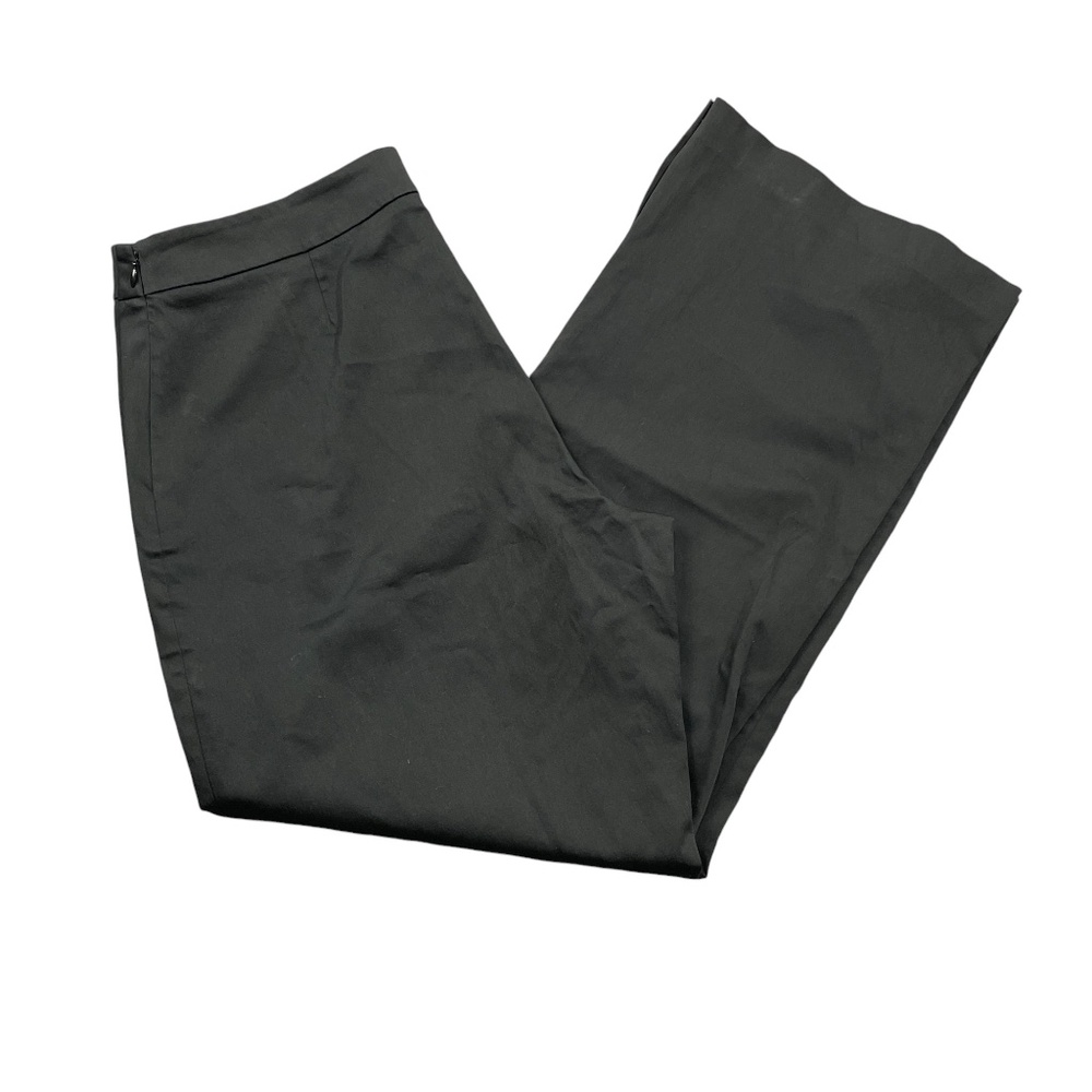 Pendleton 16 Black Side Zip Cotton Blend Wide Leg Ladies Pants